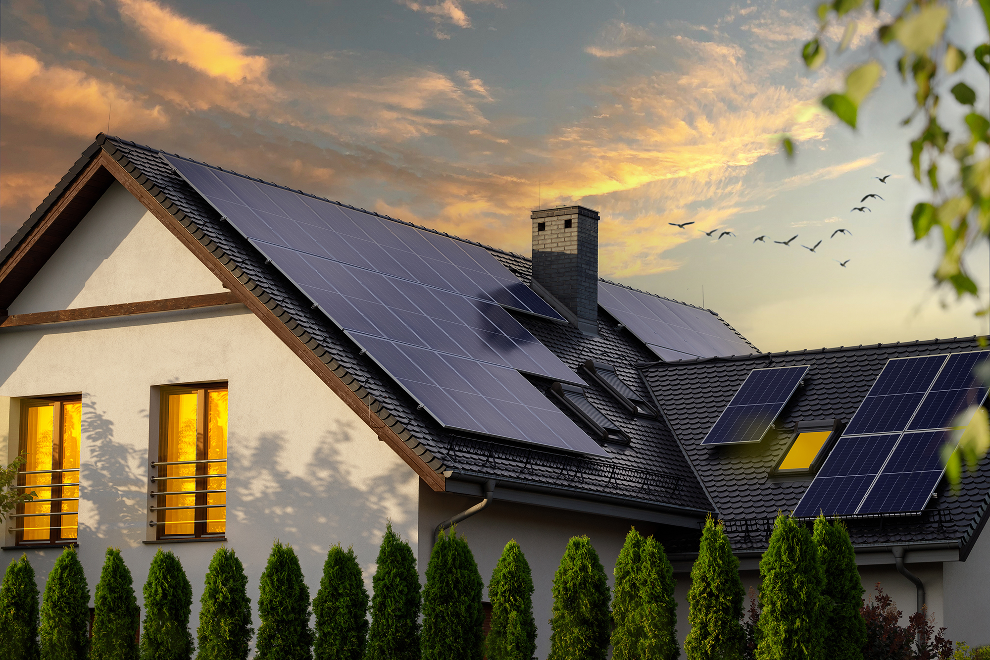 Solar Panels on Roof